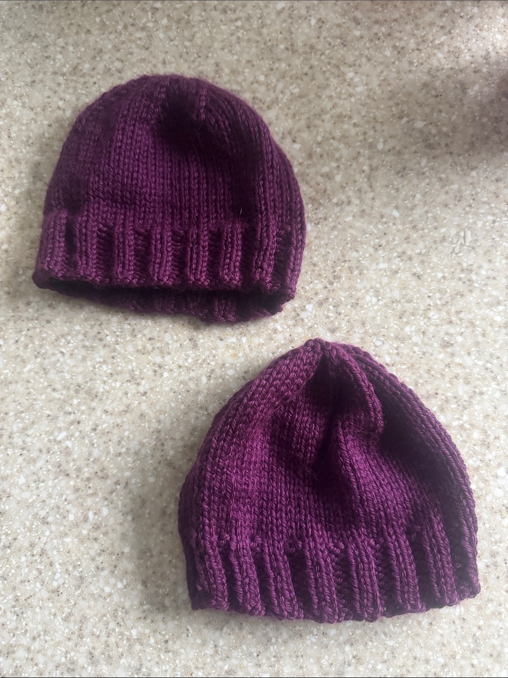 Plum Knit Kids Beanie - Soft Winter Hat
